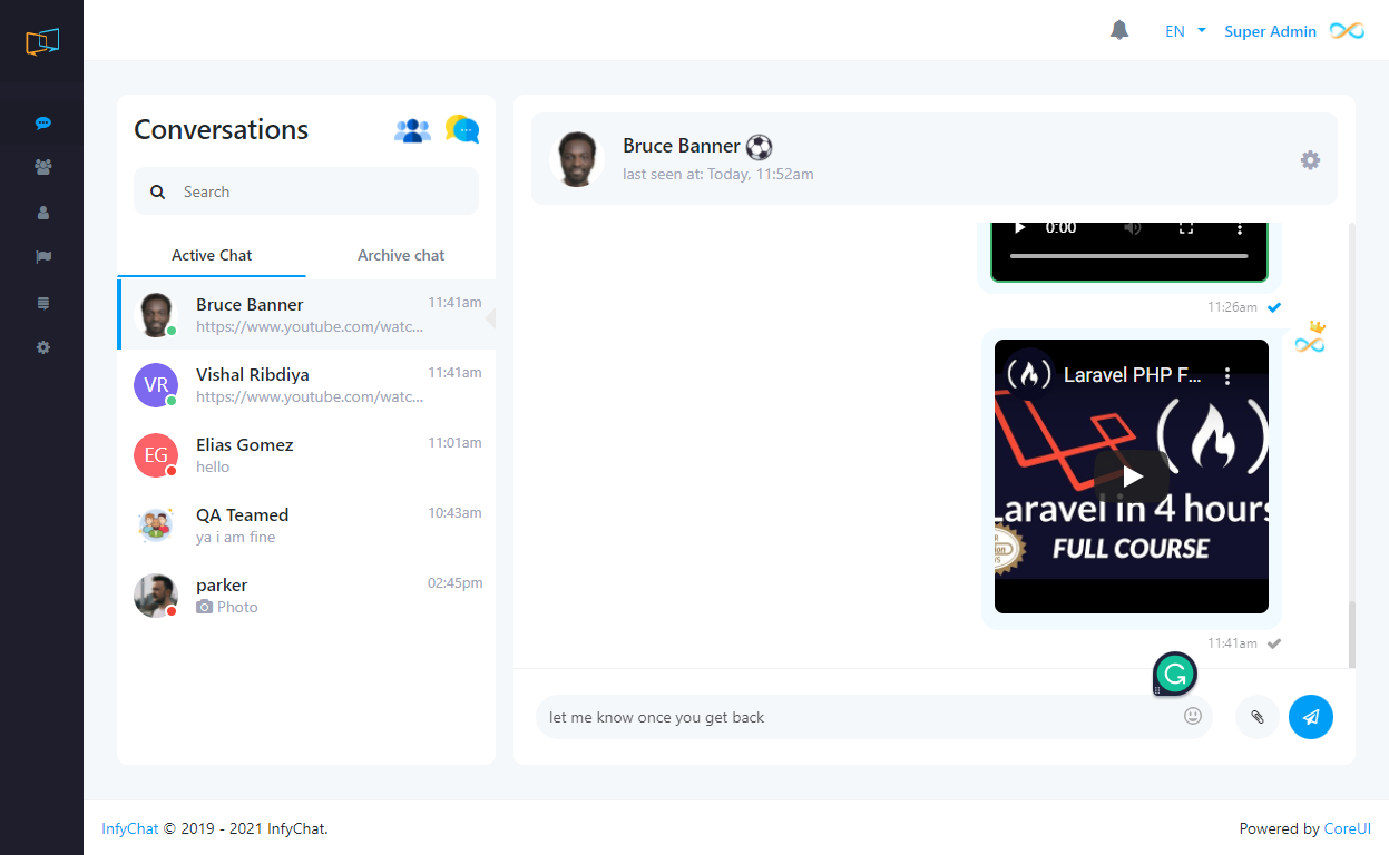Adfuel Chat Features